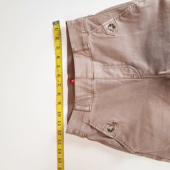 Spanx sz XS cropped wide leg stretch pants mauve - Picture 8 of 13